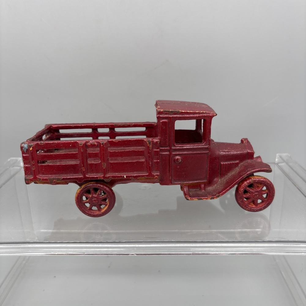 Arcade Cast Iron Bed Truck No. 203 7" 1920s Freeport, IL VTG.
